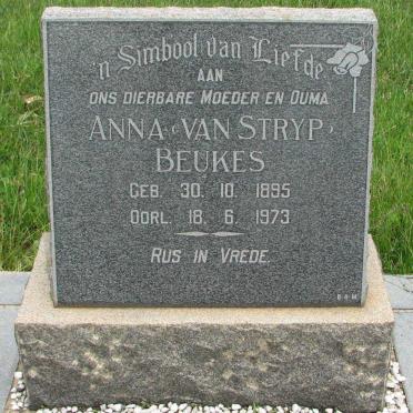 BEUKES Anna nee VAN STRYP 1895-1973
