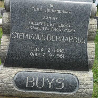 BUYS Stephanus Bernardus 1880-1961