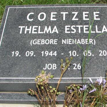 COETZEE Thelma Estella nee NIENABER 1944-2004