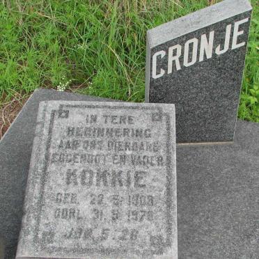 CRONJE Kokkie 1903-1978