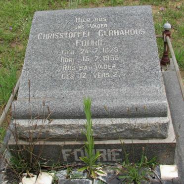 FOURIE Chrisstoffel Gerhardus 1873-1955