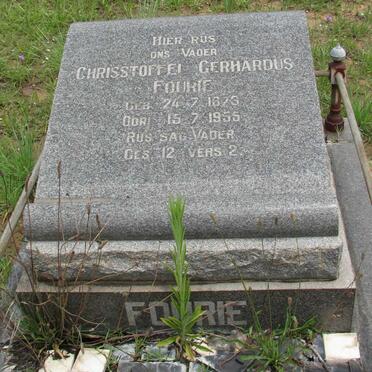 FOURIE Chrisstoffel Gerhardus 1873-1955
