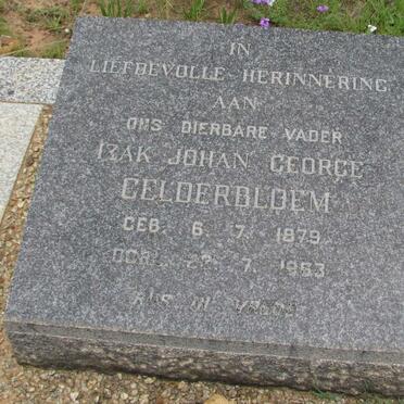 GELDERBLOEM Izak Johan George 1879-1953