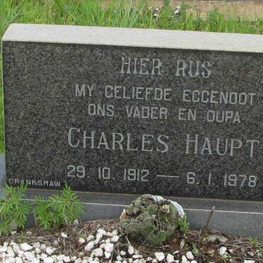 HAUPT Charles 1912-1978