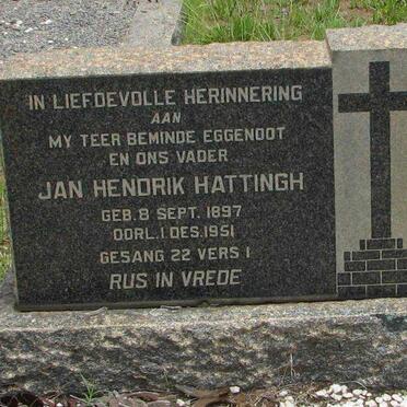 HATTINGH Jan Hendrik 1897-1951