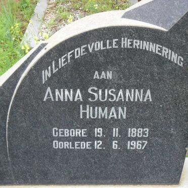 HUMAN Anna Susanna 1883-1967