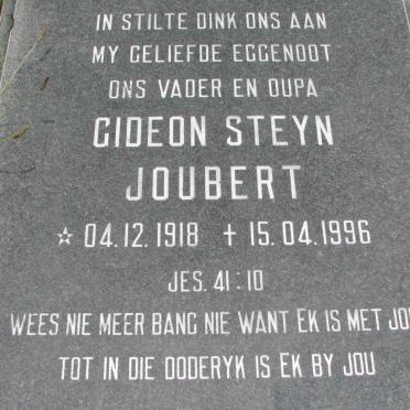 JOUBERT Gideon Steyn 1918-1996