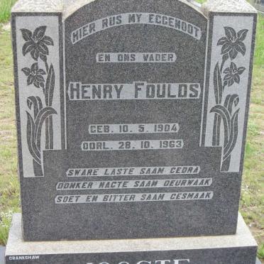 JOOSTE Henry Foulds 1904-1963