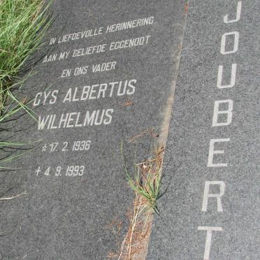 JOUBERT Gys Albertus Wilhelmus 1936-1993 &amp; Aletta Petronella Maria Magdalena BOOYSEN 1943-