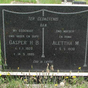 KOCK Casper H.B., de 1920-1985 &amp; Alettha M. 1930-