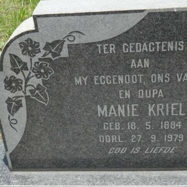 KRIEL Manie 1884-1979