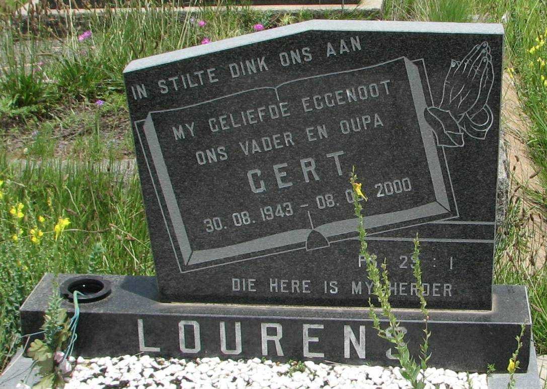 LOURENS Gert 1943-2000