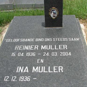 MULLER Renier 1936-2004 &amp; Ina 1936-
