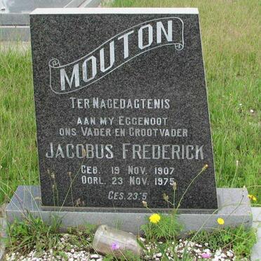 MOUTON Jacobus Frederick 1907-1975