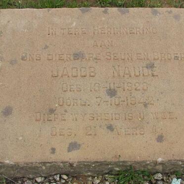 NAUDE Jacob 1928-1942