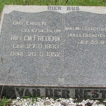 NEST Willem Frederik, van der 1933-1952