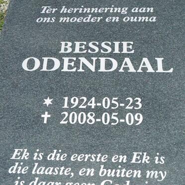 ODENDAAL Bessie 1924-2008