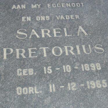 PRETORIUS Sarel A. 1898-1965
