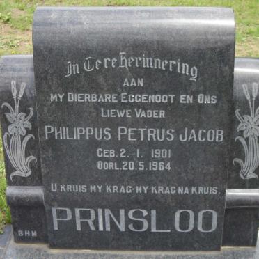 PRINSLOO Philippus Petrus Jacob 1901-1964