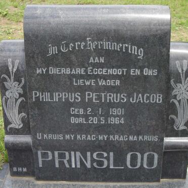 PRINSLOO Philippus Petrus Jacob 1901-1964