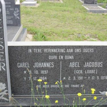 PELSER Carel Johannes 1897-1964 &amp; Abel Jacobus LUBBE 1911-1978