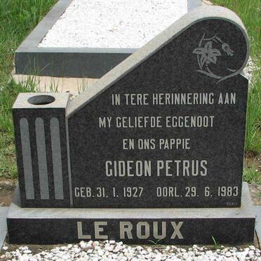 ROUX Gideon Petrus, le 1927-1983