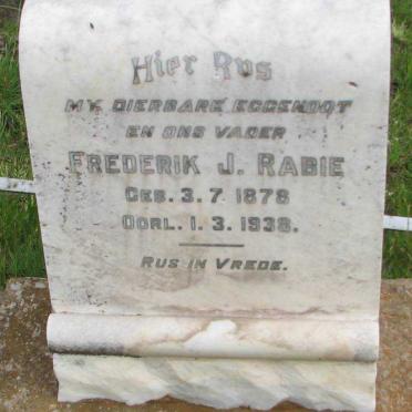 RABIE Frederik J. 1878-1938