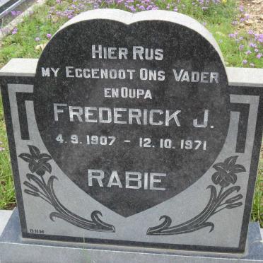 RABIE Frederick J. 1907-1971