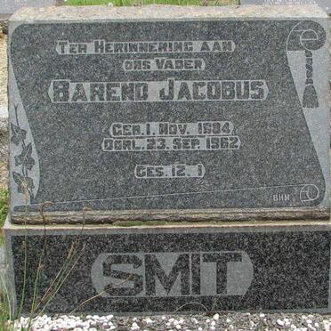 SMIT Barend Jacobus 1884-1962