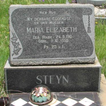 STEYN Maria Elizabeth nee RABIE 1910-1958