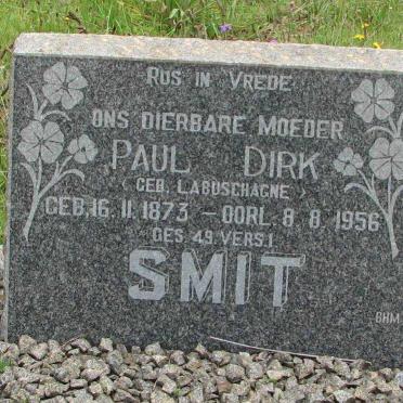 SMIT Paul Dirk nee LABUSCHAGNE 1873-1956