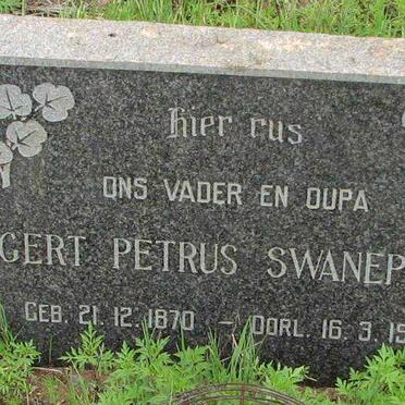 SWANEPOEL Gert Petrus 1870-1964