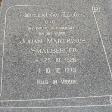 SMALBERGER Johan Marthinus 1926-1973