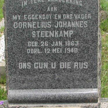 STEENKAMP Cornelius Johannes 1863-1948