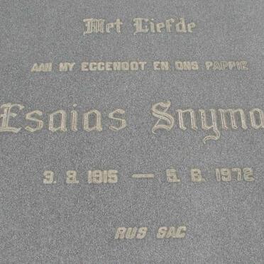 SNYMAN Esaias 1915-1972