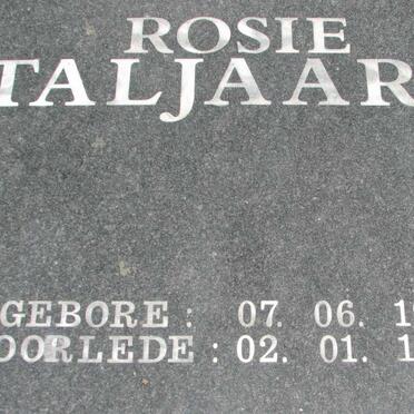TALJAARD Rosie 1920-1996