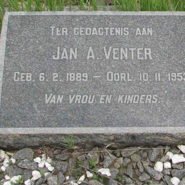 VENTER Jan A. 1889-1953