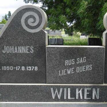 WILKEN Johannes 1890-1978 &amp; Aletta 1902-1976