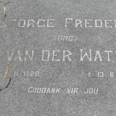 WATT George Frederik, van der 1928-1986