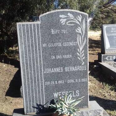 WESSELS Johannes Bernardus 1903-1969