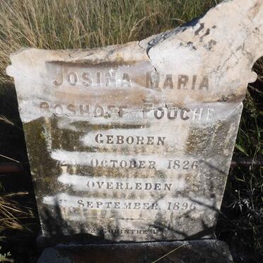 BOSHOFF Josina Maria nee FOUCHE 1826-1896