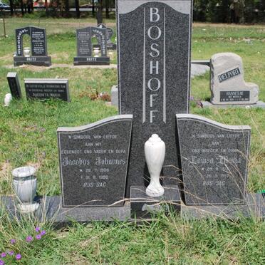 BOSHOFF Jacobus Johannes 1908-1990 &amp; Louisa Maria 1913-1997