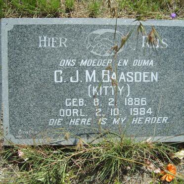 BAASDEN C.J.M. 1886-1984