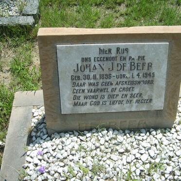 BEER Johan J., de 1896-1945