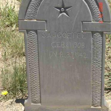 COETZEE S. A. J. 1908-1942