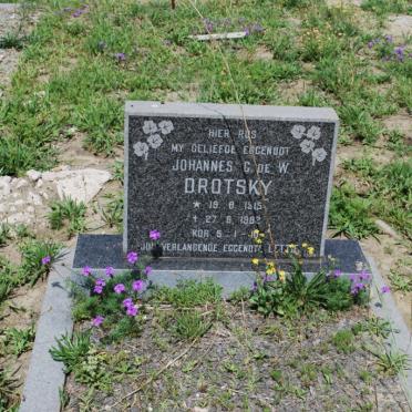 DROTSKY Johannes C. de W. 1915-1982