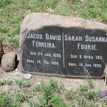FERREIRA Jacob Dawid 1899-1956 :: FOURIE Sarah Susanna 1911-1995