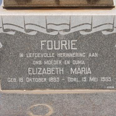 FOURIE Elizabeth Maria 1889-1965