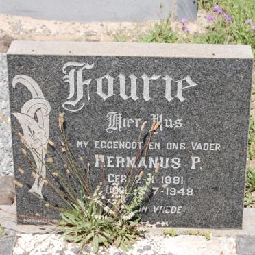 FOURIE Hermanus P. 1881-1948