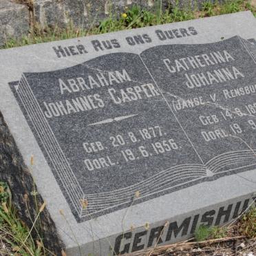 GERMISHUYZEN Abraham Johannes Casper 1877-1956 &amp; Catherina Johanna JANSE V. RENSBURG 1882-1936